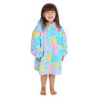 18C1046: Kids Plush Oversized Hoodie- Gummy Bear (One Size - 3-6 Years)